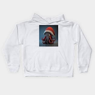 Octopus Santa Kids Hoodie